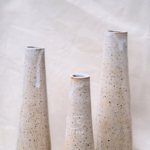 Alternative view of Trio Floreros Silueta Blanco