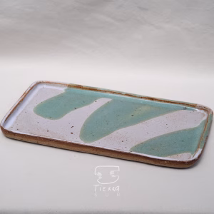 Bandeja Blanca Trazo Verde